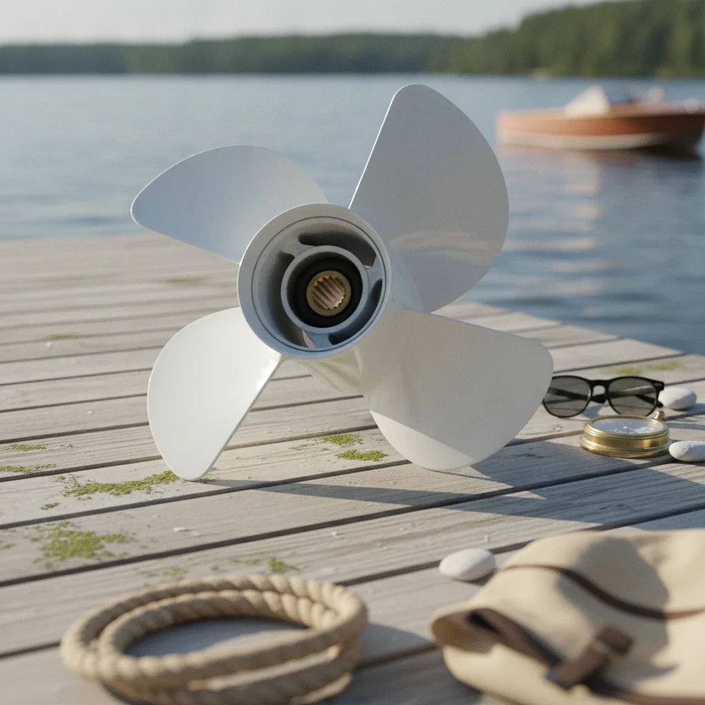 Propeller with 15 Splines Splined Outboard Engine Propeller Hardware Corrosion-Resistant Long-Lasting for Boaters, Boats