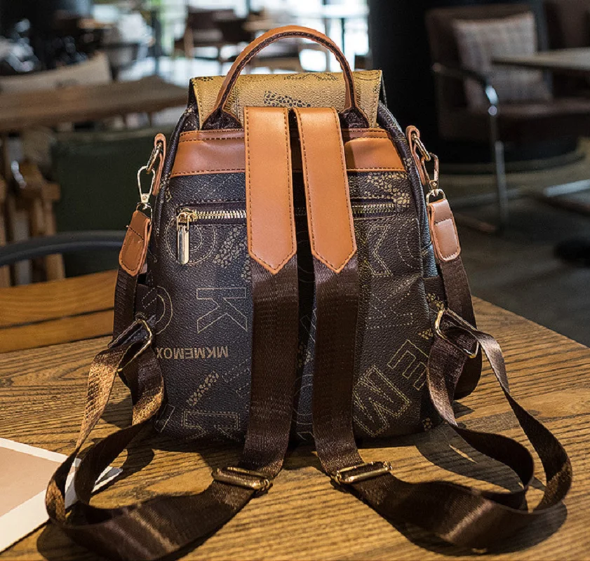 Hot Sale New Women Fashion Trend High Quality Pu Leather Backpack Casual Crossbody Bag School Bag Totes Travel Shoulder Bags