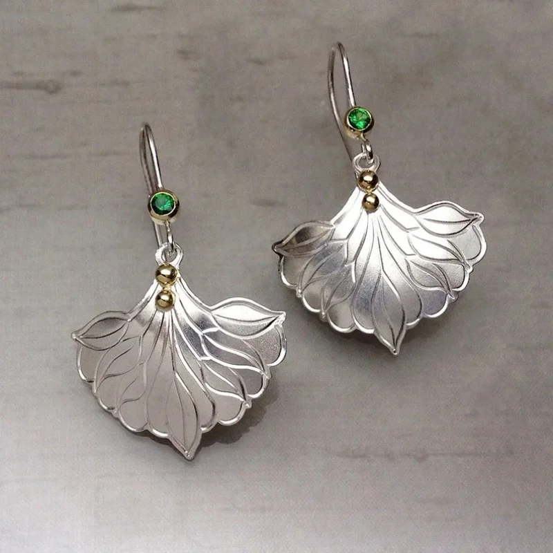 Boho Unique Earrings For Women Handmade Ancient Design Natural Drop Hook Earrings Mother Day Gift