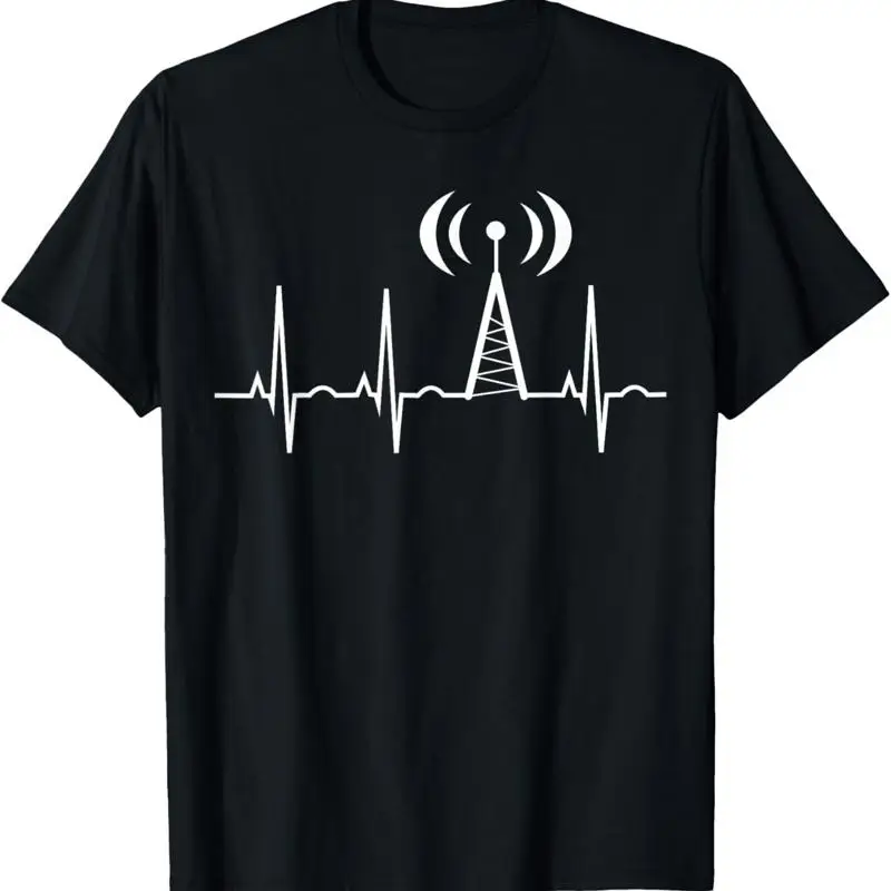 HAM Radio s for Dad Operator Heartbeat T Shirt