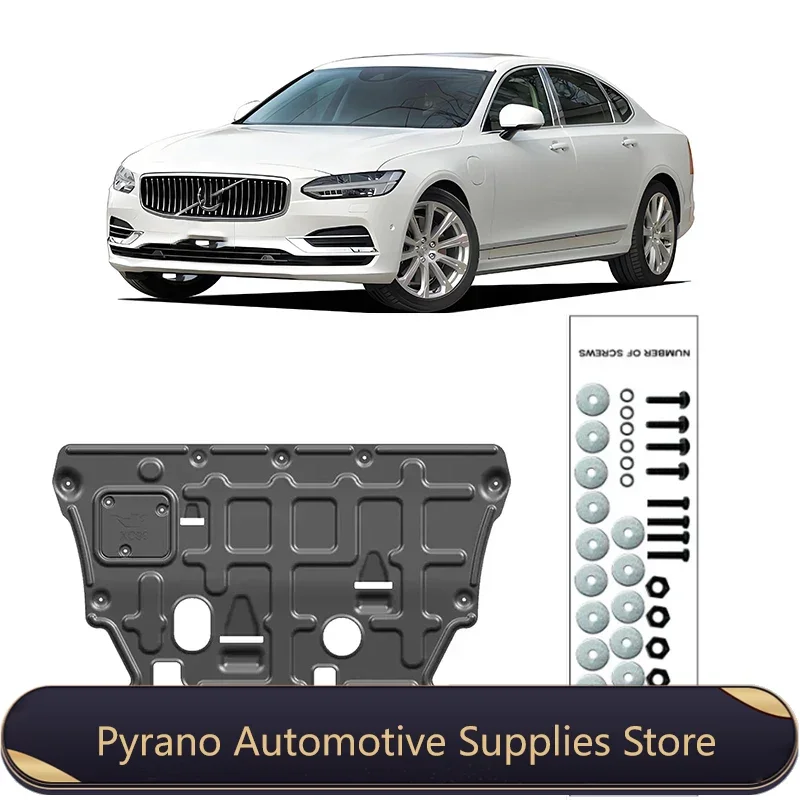 

For Volvo S90 2018-2024 2023 2022 Engine Guard Board Splash Shield Mud Fender Plate Cover Black Car Mudflap Mudapron Mudguard