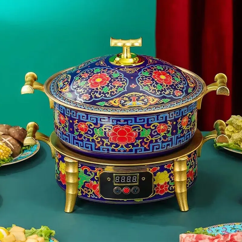 Marmite électrique multifonctionnelle en cuivre