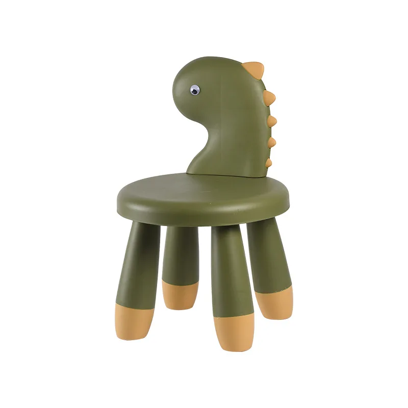 Children\'s Backrest Chair Home Thickened Non-slip Cartoon Creative Dinosaur Animal Baby Stool Dropshipping