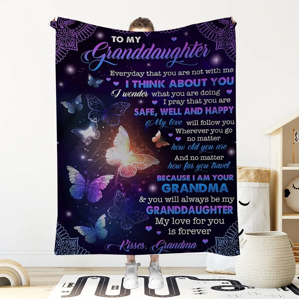 Flannel Blanket Office Lunch Break Air Conditioner Blanket Single-sided Digital Printing Blanket Factory Wholesale Animation