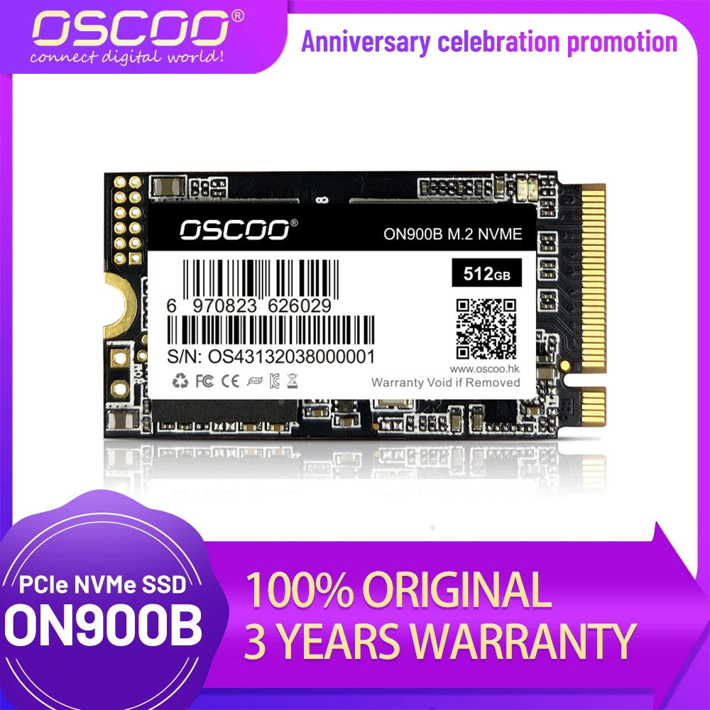 OSCOO-SSDインチのラップトップおよびデスクトップコンピューター,nvme,ssd,m2,pcie,m.2,2242 GB,256GB, 512GB, 1テラバイト,直接配信,卸売り