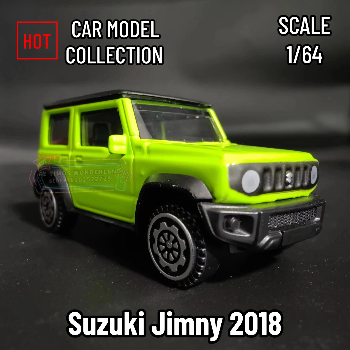 Scale 1/64 SUZUKI JIMNY 2018 Replica Metal Mini Car Model Sandbox Ornament Miniature Art Vehicle Diecast Figure Kid Boy Xmas Toy