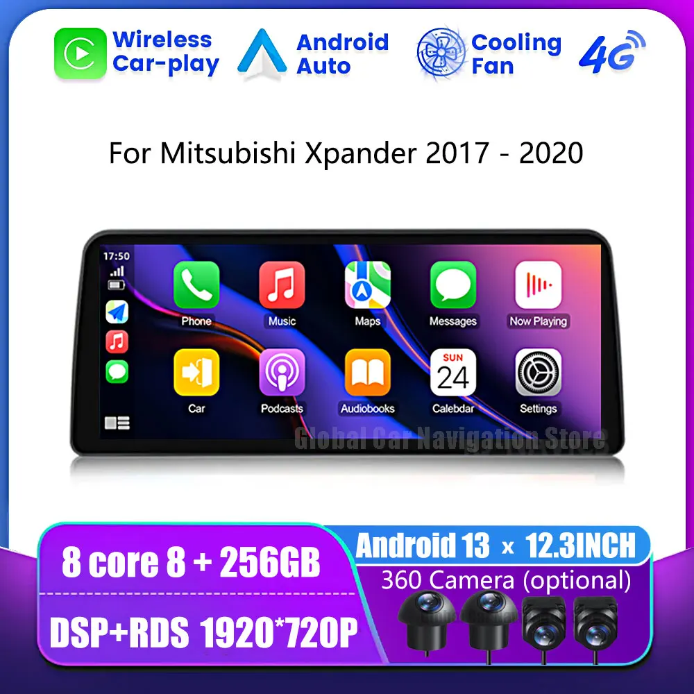 

12.3 Inch Android 13 For Mitsubishi Xpander 2017 - 2020 Car Radio GPS Navigation BT Carplay Multimedia Video Player Host Unit