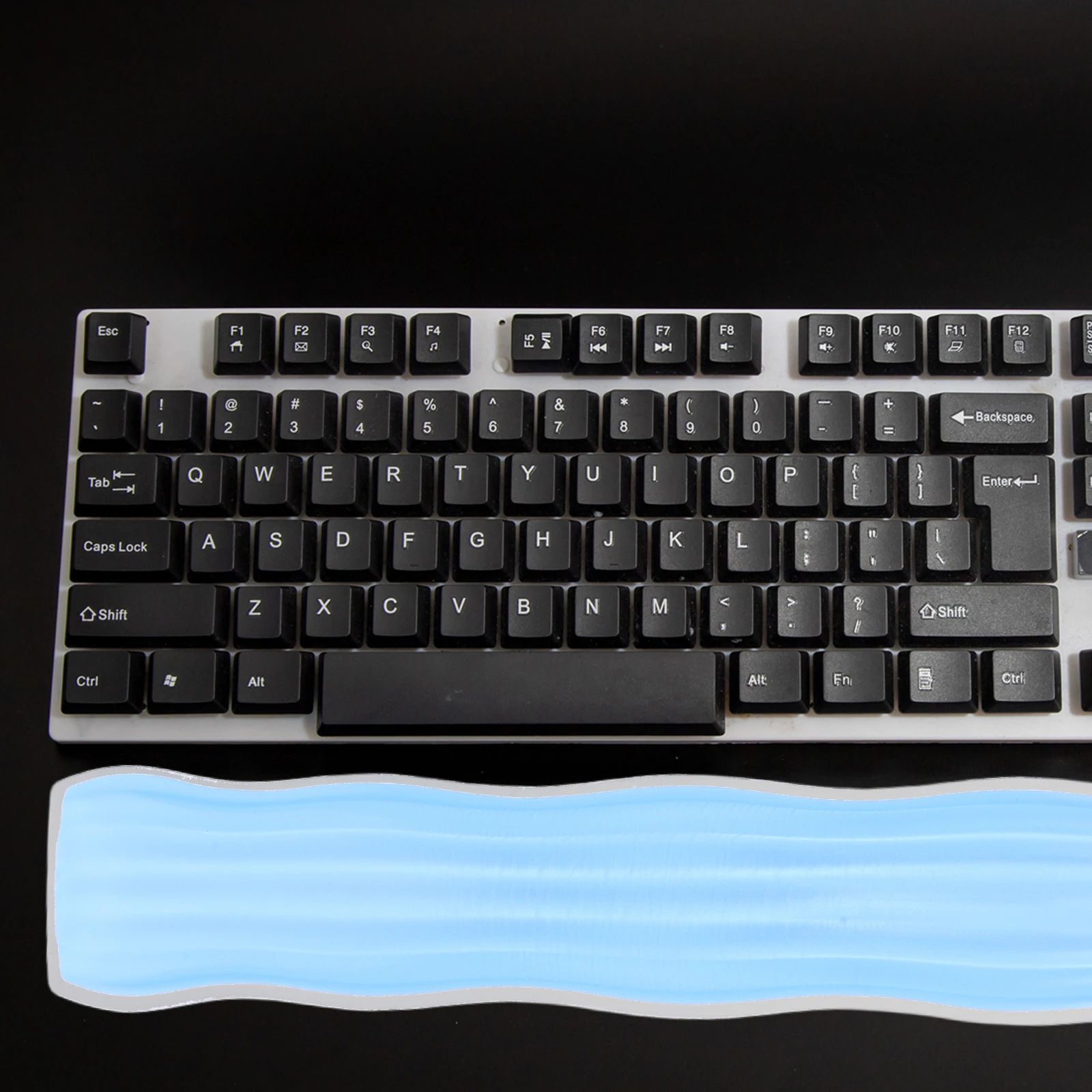 

Ergonomic Wrist Rest For Keyboard Transparent Silicone Mouse Pad High Elastic Comfortable Support Gaming Office Easy Clean Large