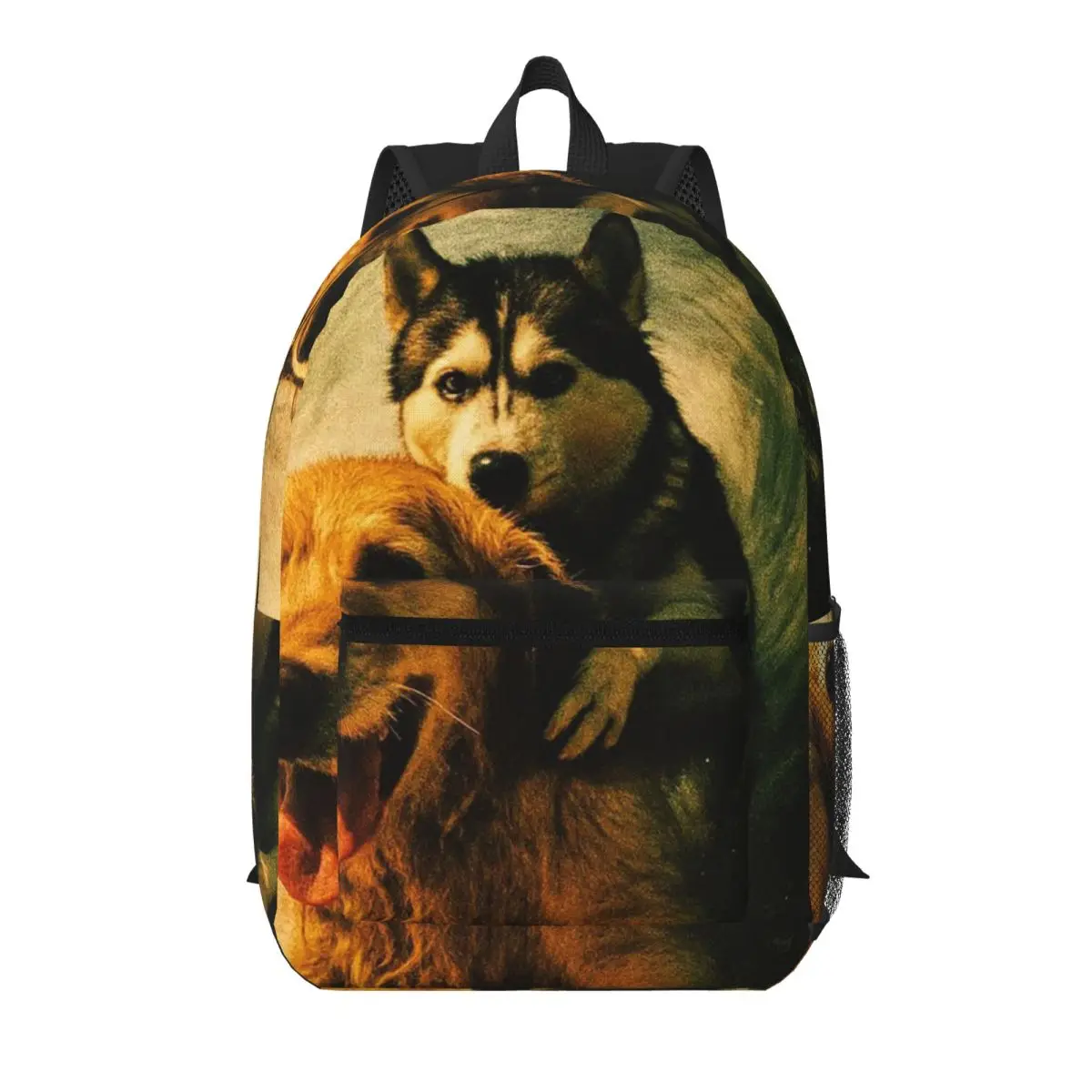 

Golden Labrador Beach Surfing Student Backpack School Bag Hiking Travel Daypack for Boys Girls Bookbag Shoulder Bags