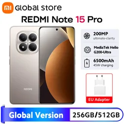 Xiaomi redmi note 13 pro 4g telefone móvel versão global 200mp câmera 67w carga 5000mah mtk helio G99-Ultra 6.67