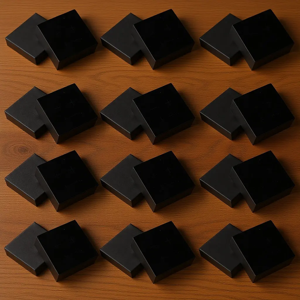 

Набор из 12 премиальных подарочных коробок для ювелирных изделий: для ожерелий, браслетов, серег, колец, с открывающейся и закрывающейся крышкой, защитные упаковочные коробки для украшений