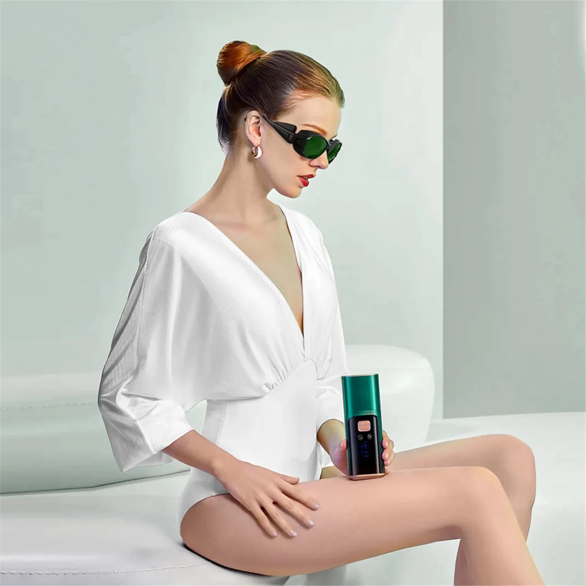 

【Срочные и оригинальные!】{очки для терапии красным светом, лазерные безопасные очки IPL 200-2000 нм, защита глаз для терапии красным светом