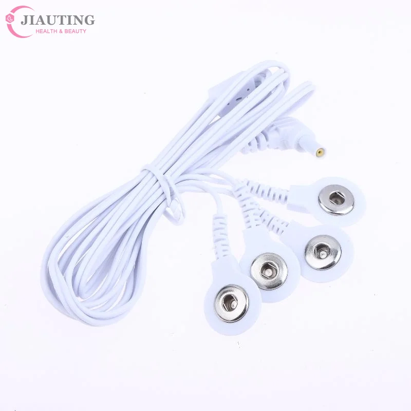 1PCS 120cm 4 Way 2.35mm Plug Electrode Wire For Tens EMS Massager Electrical Nerve Muscle Stimulator Electrode Cable Line Wire