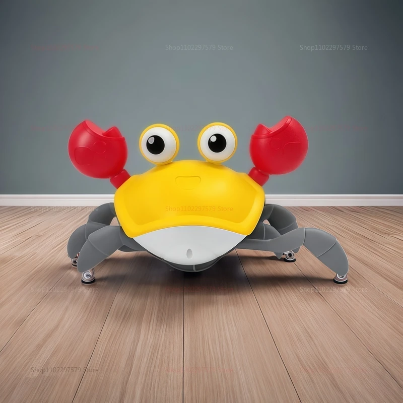 Bambini Induzione Fuga Granchio Polpo Giocattolo strisciante Per i più piccoli Animale domestico musicale elettronico Evitare gli ostacoli Divertimento Festa Giocattoli interattivi per bambini