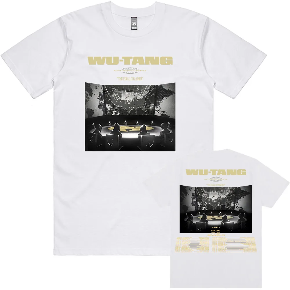 Wu-Tang عشيرة جولة الغرفة النهائية 2025 تي شيرت القطن فضفاض قصير الأكمام بلايز الصيف س الرقبة الذكور تي شيرت الرجال النساء الملابس