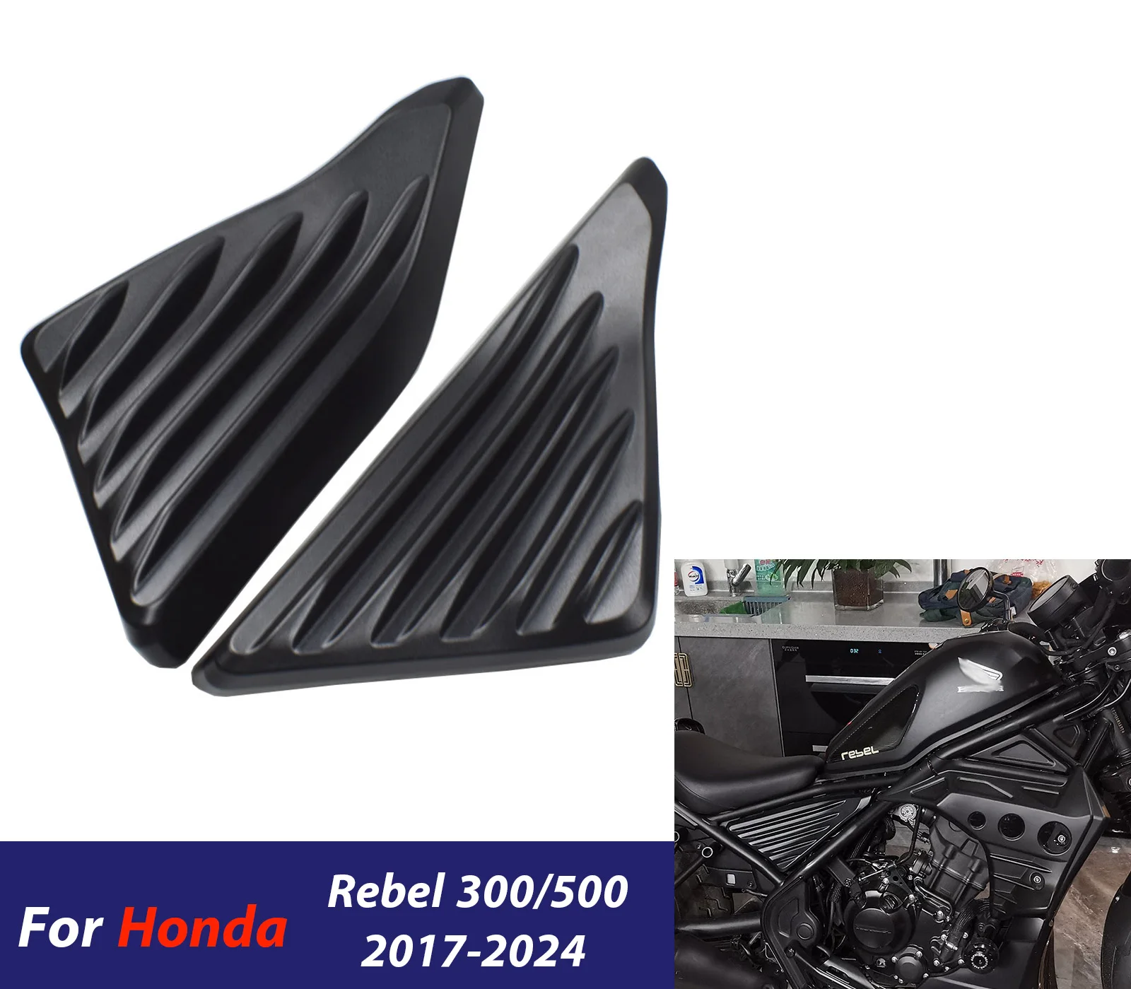 

Боковая отделка мотоцикла, верхняя рамка, заполняющая панель, крышка, обтекатель, защита капота для Honda Rebel CMX CM 300 500 2017-2024 2023