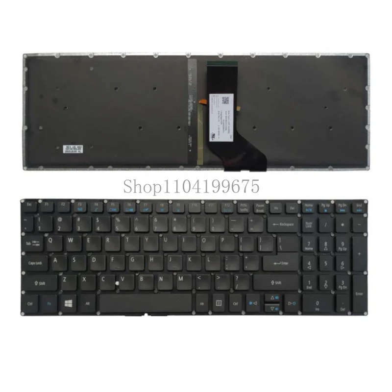 New US Keyboard for Acer Aspire R5-571 R5-571T N16P2 Backlit Laptop Black