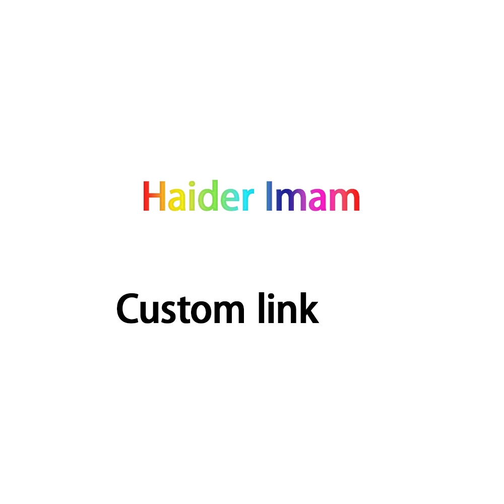 Haider Imam Link personalizado