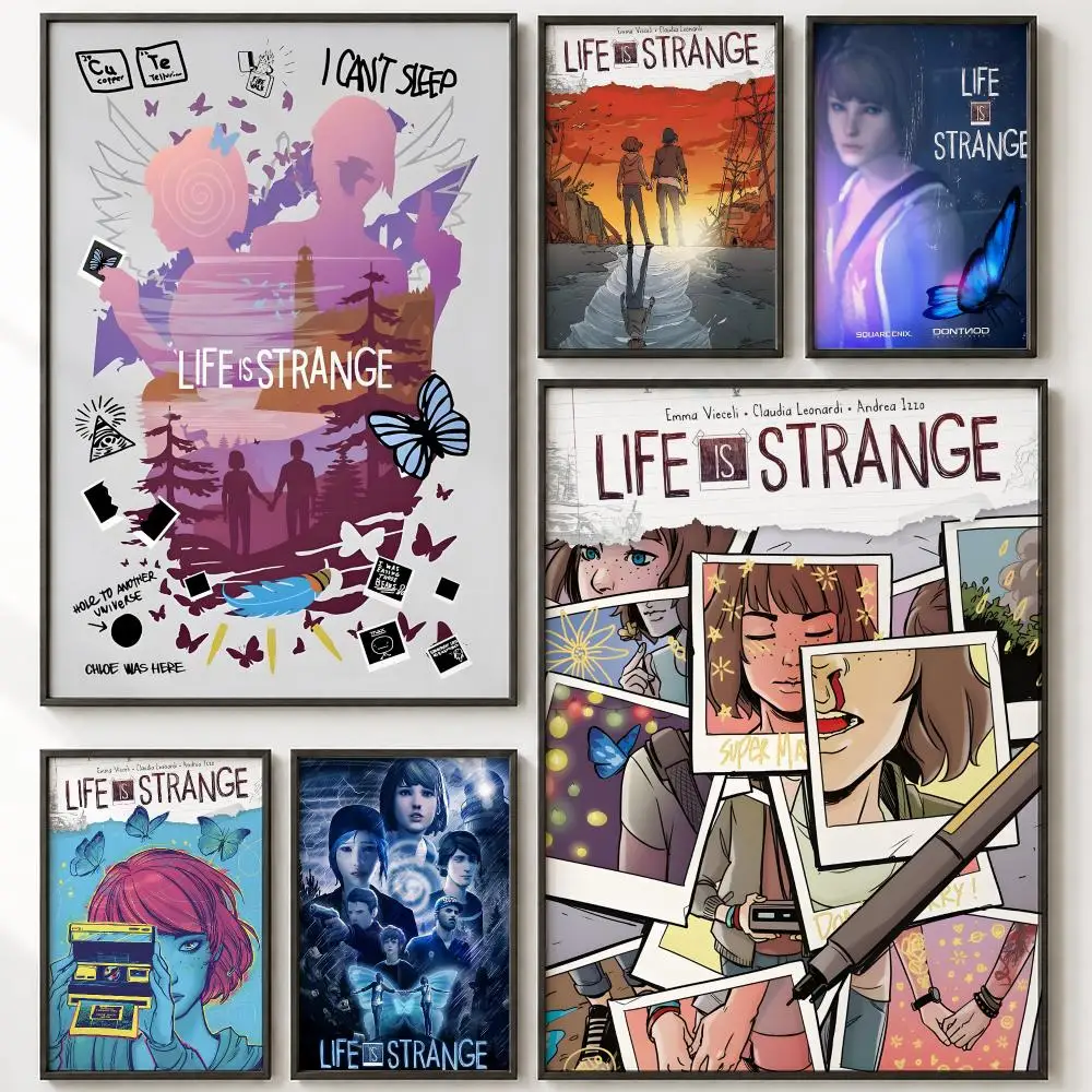 Video Game Life Is Strange Poster HD poster wall art self-stick no-residue for home cafe office great gift