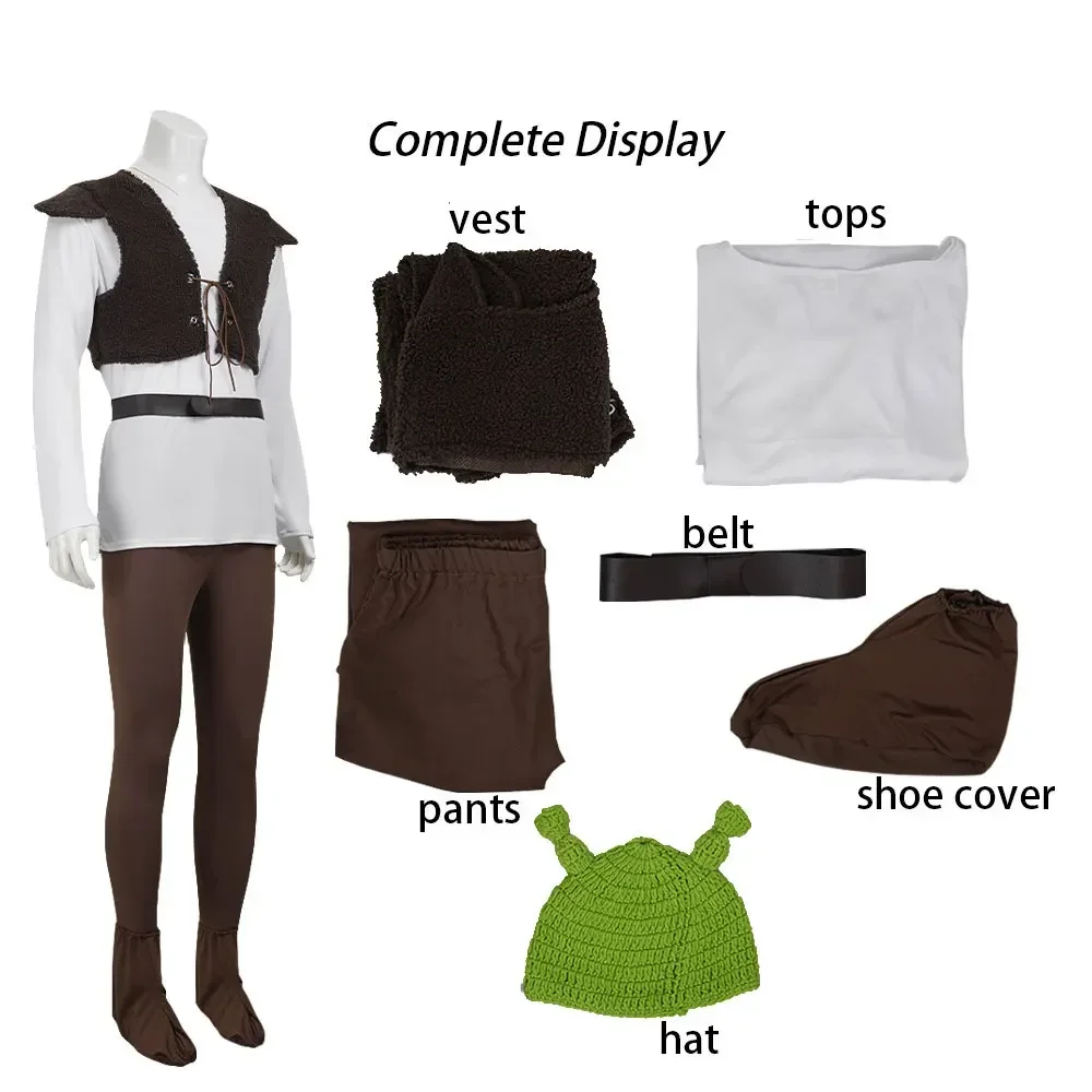 Monster-Halloween-Kostüm Herrenkostüm Komplettset Halloween-Karnevalsoutfits Cosplay Halloween-Party Ostern