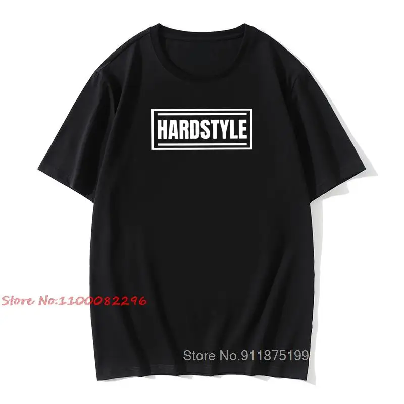 Hardstyle Men's Tshirt Music Hardcore Dance DJ Techno Club Party EDM Cool Tshirt Cotton Slogans