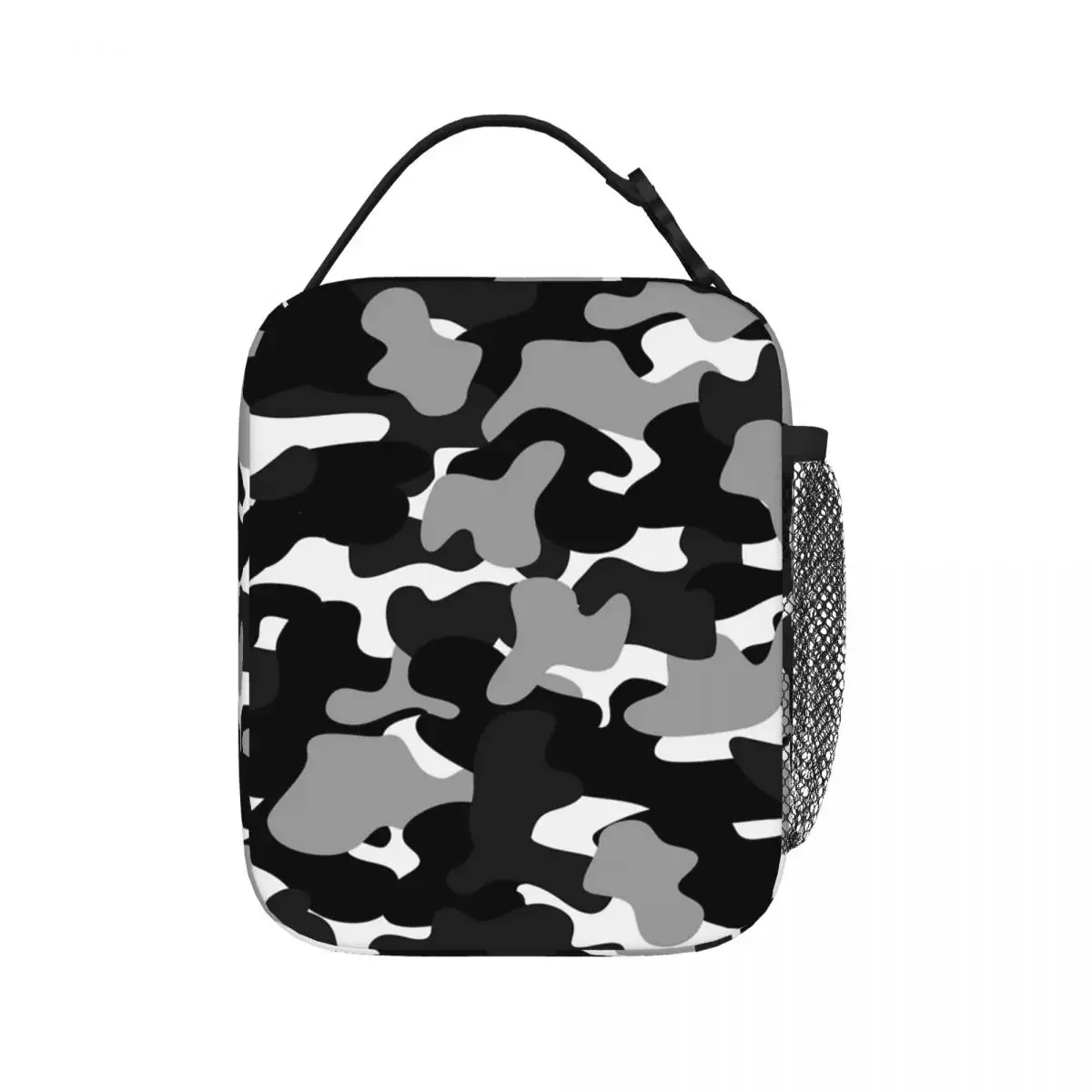 Camouflage Pattern Military Army Background Camo Insulated Lunch Bags Cooler Lunch Box Lunch Tote for Woman Work Children School