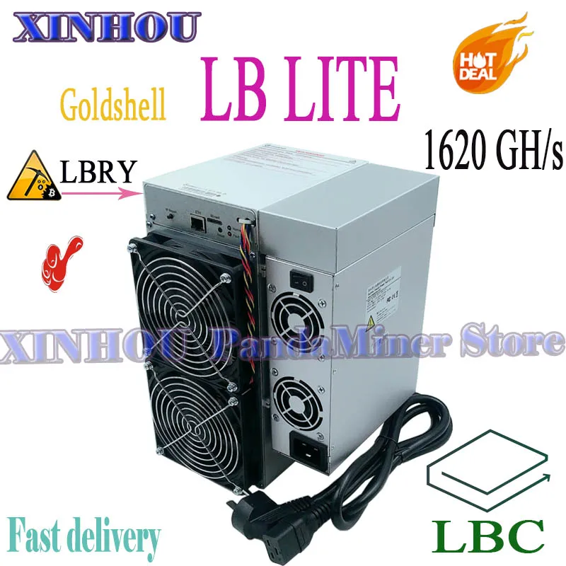 In Stock Goldshell LB Lite Miner 1620GH/s LBC LBRY ASIC Mining Machine Better than LB-BOX CK-LITE LT-LITE Antminer iPollo V1