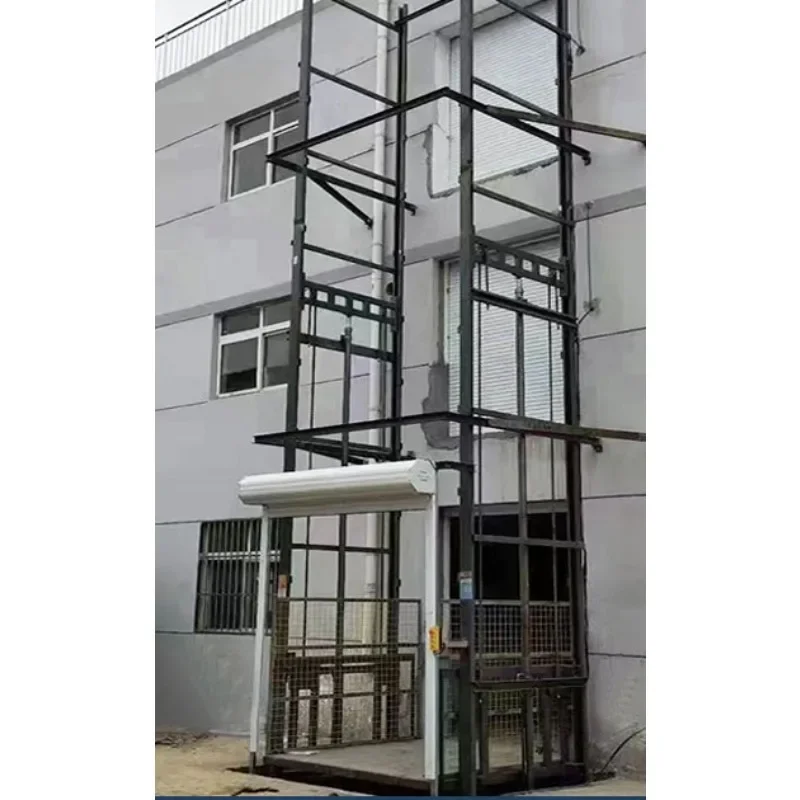 Freight elevator hydraulic lift lift home elevator food delivery machine fixed rail lift platform