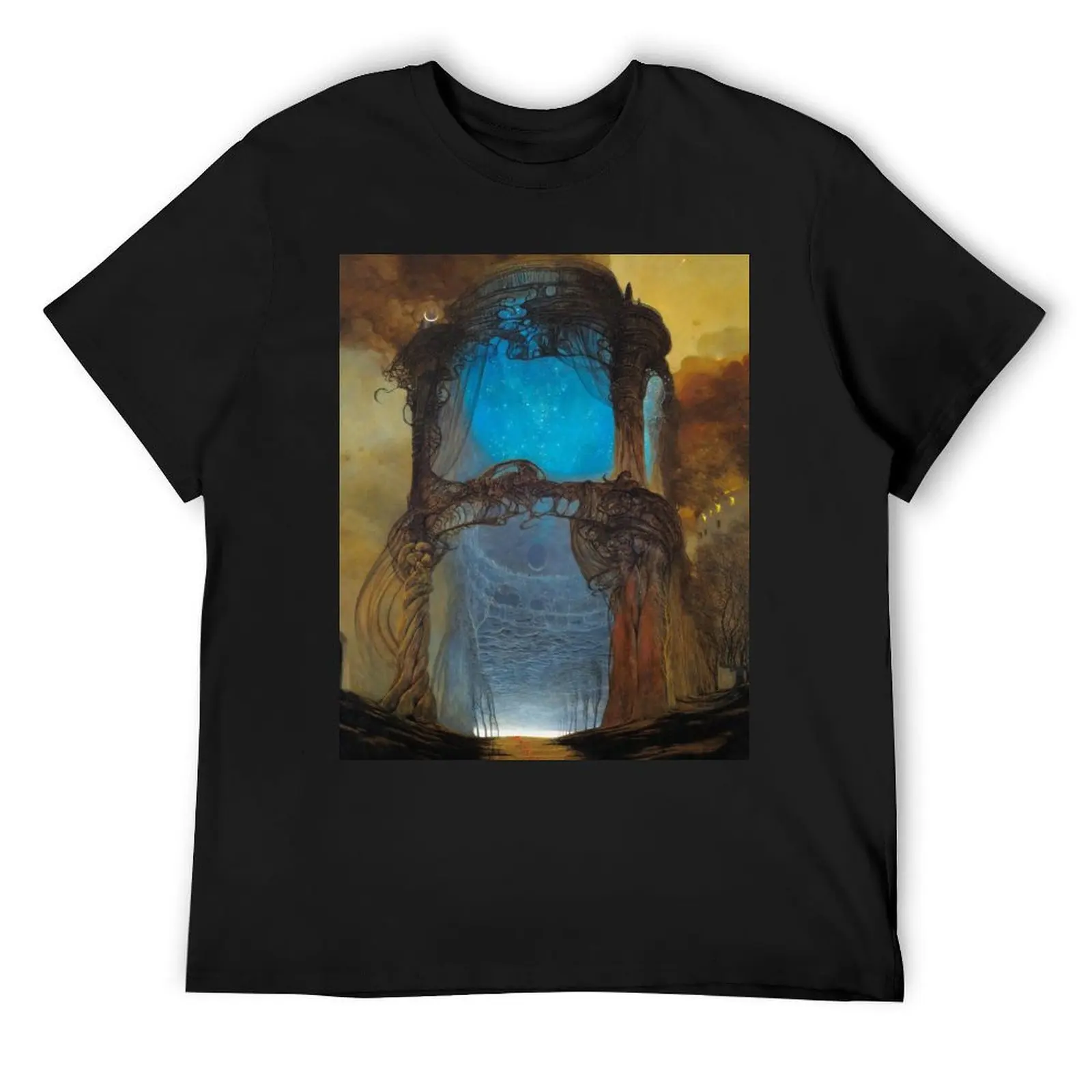 

Untitled (The Portal) by Zdzislaw Beksinski T-Shirt vintage anime shirt Luxury man animal prinfor boys sweat shirts, men