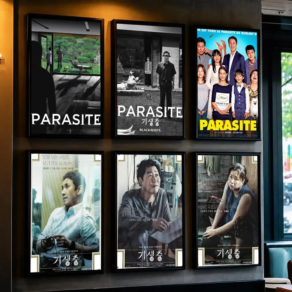 classic movie P-Parasite-E Poster Minimalist Wall Sticker for Cafe Office Bar Home Decor and Gift