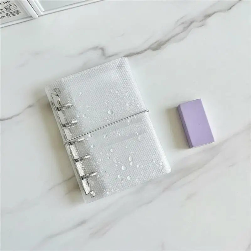 A6 M5 Three Fold Diagonal PP Design Notebook Cover with Card Holder for Travel Ready Use