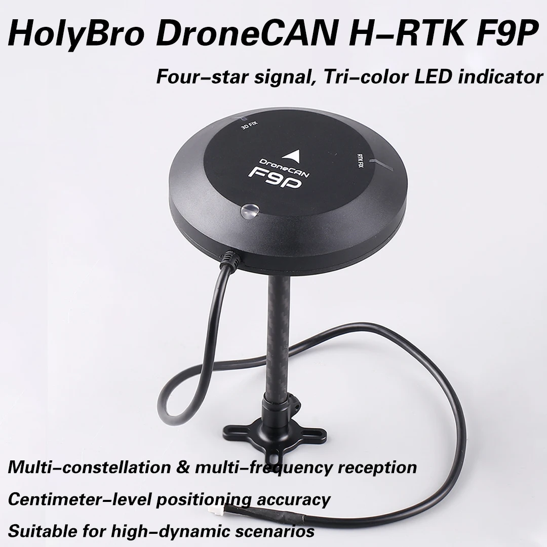 

Holybro H-RTK F9P RTK GPS Receiver with Centimeter-Level Positioning for Mapping & PX4 Pixhawk6 Flight Control