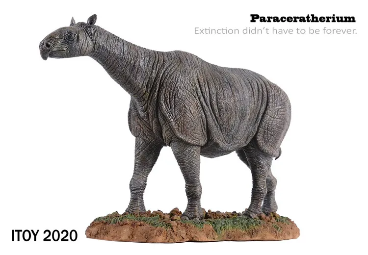 In Stock ITOY Paraceratherium Model Ancient Extinct Life 1/35 38cm Static Statue Ceratomorpha