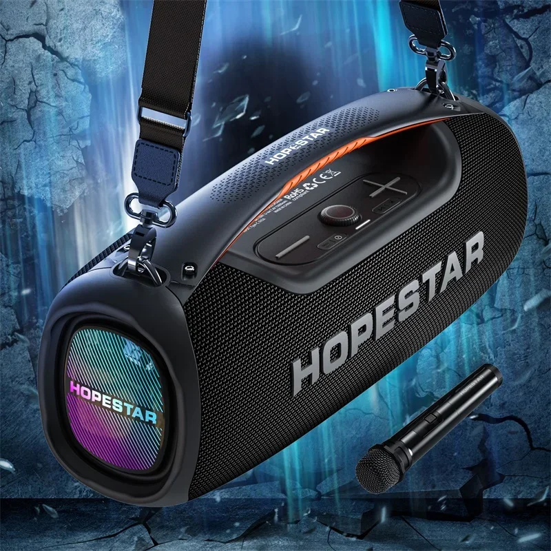 100 Вт мощный портативный Bluetooth-динамик Hopestar A60 15000 мАч супер выносливость с микрофоном стерео караоке беспроводной динамик