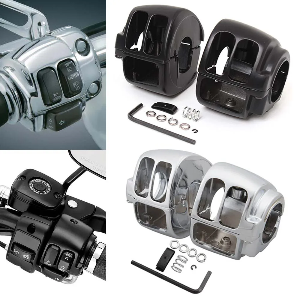 

Новый мотоцикл, 1 пара корпусов переключателей, заготовка из алюминия, хром, черный, подходит для Harley Sportster 1200 Forty Eight XL1200X 2010-2013