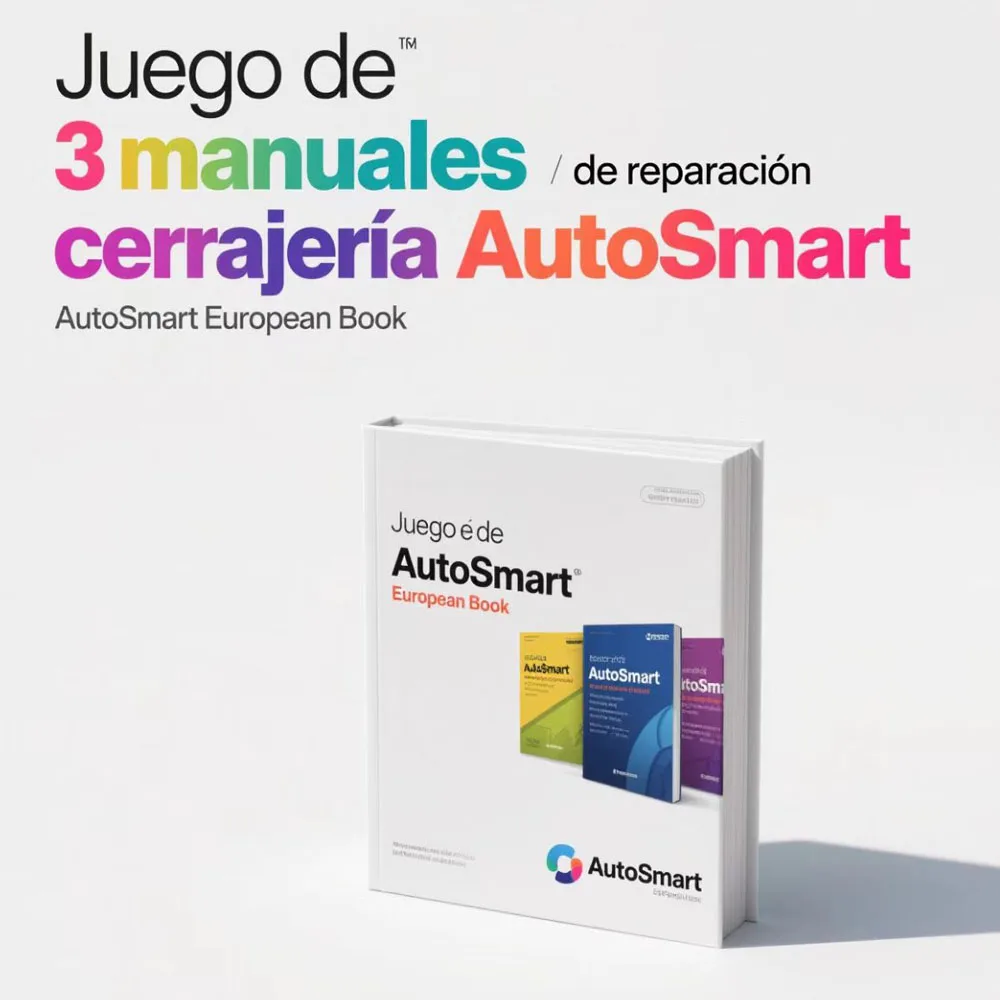 

Juego de 3 manuales de reparación de cerrajería AutoSmart AutoSmart European Book truck camiones, servicios de transpondedor, in