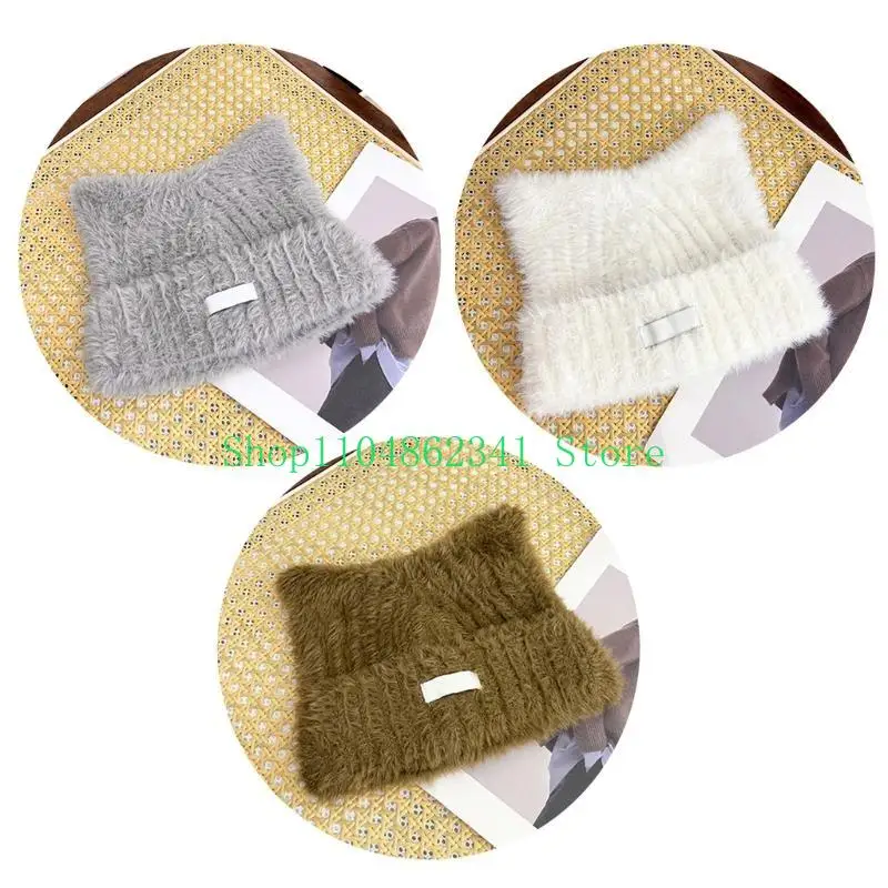 

652F Sophisticated Unisex Hats Outdoor Fuzzy Winter Hat Handmade Protable Hat