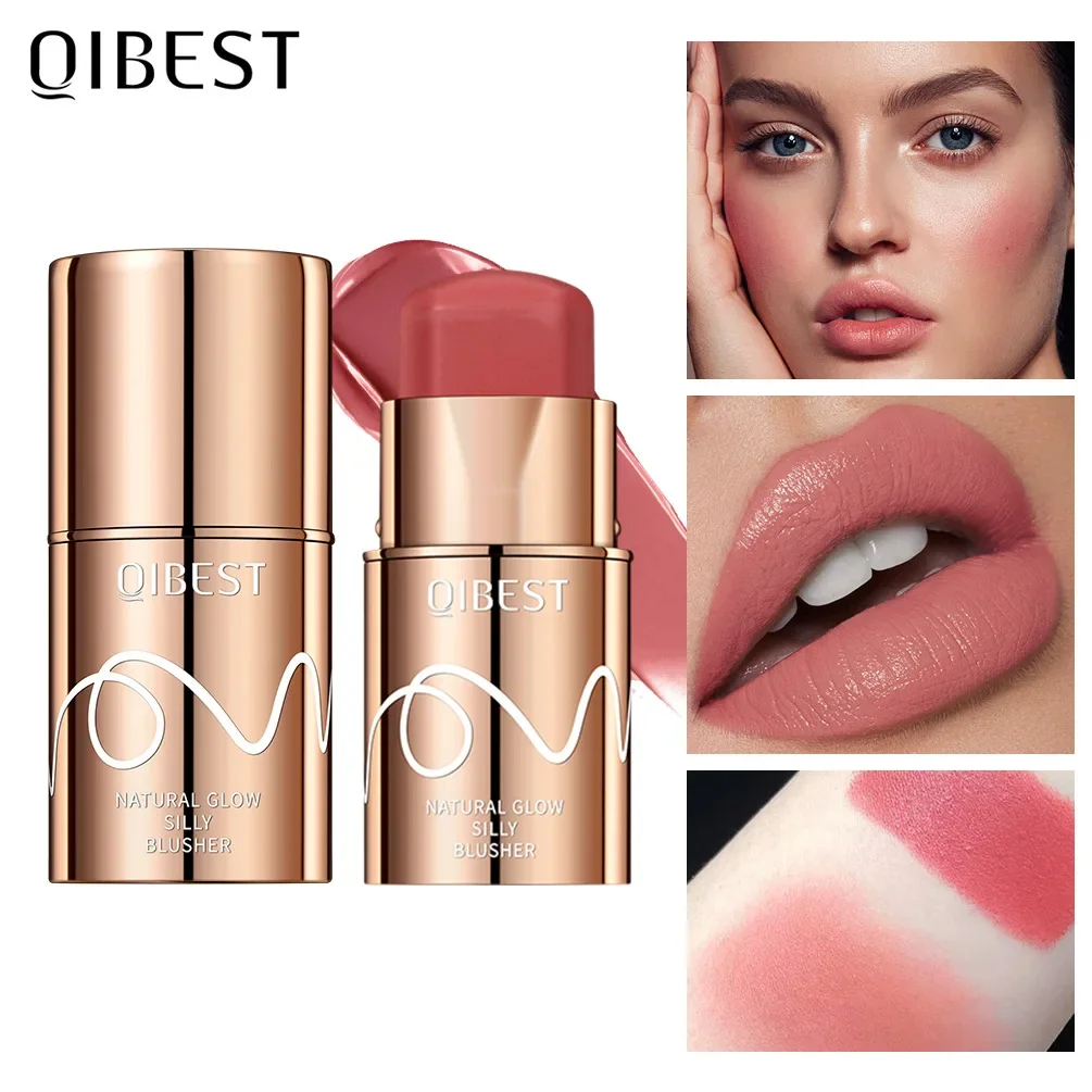 Silky Blusher Stick Sweet Natural Blush Multi-ใช้ยาวนานกันน้ํา Hydrating และไม่เหนียวเหนอะหนะ Lip Cheek Eye แต่งหน้า
