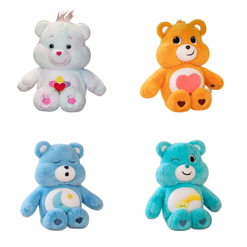 

MINISO Carebears Plush Doll Ornament 33/45/65cm Children's Plush Toys Cherry Blossom Bear Companion Doll Girls Toys Gifts