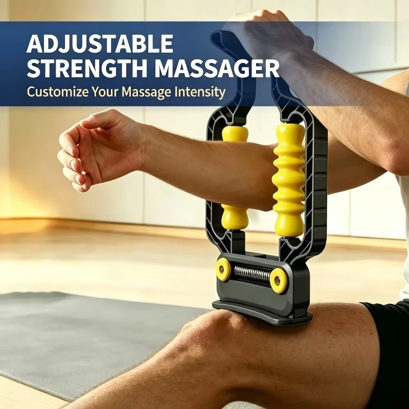 Ring Leg Roller Massager Calf Muscle Clamp Roller Yoga Fitness Auxiliary Roller for Calf Muscle Relaxation Relief Massager Tool