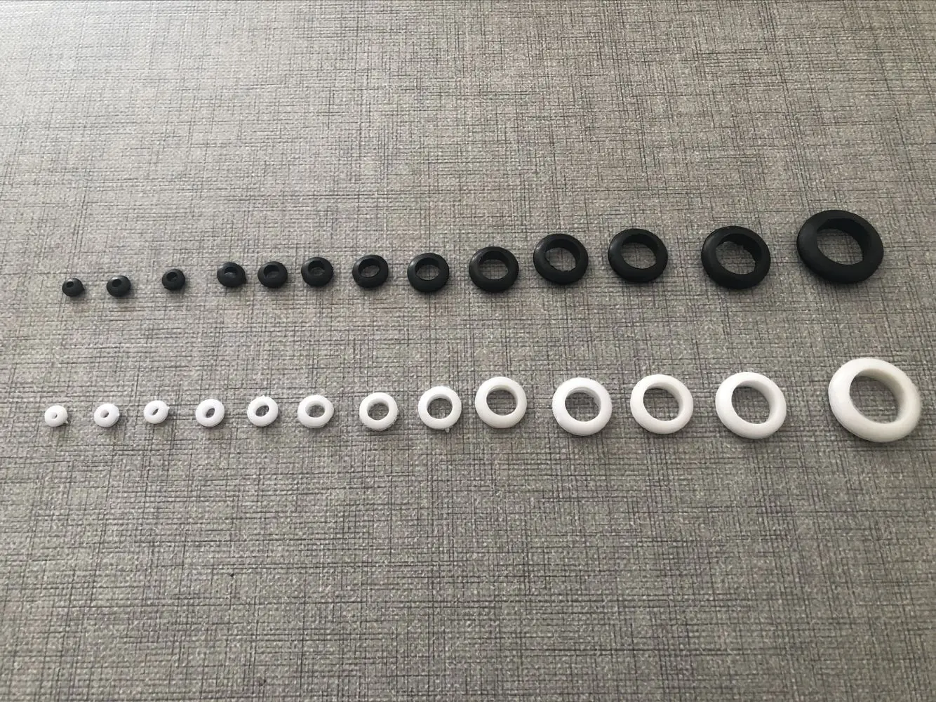 100PCS Inner Diameter 3/4/5/6/7/8/10mm Cable Wiring Rubber Grommets Gasket Ring Wire Protective Loop