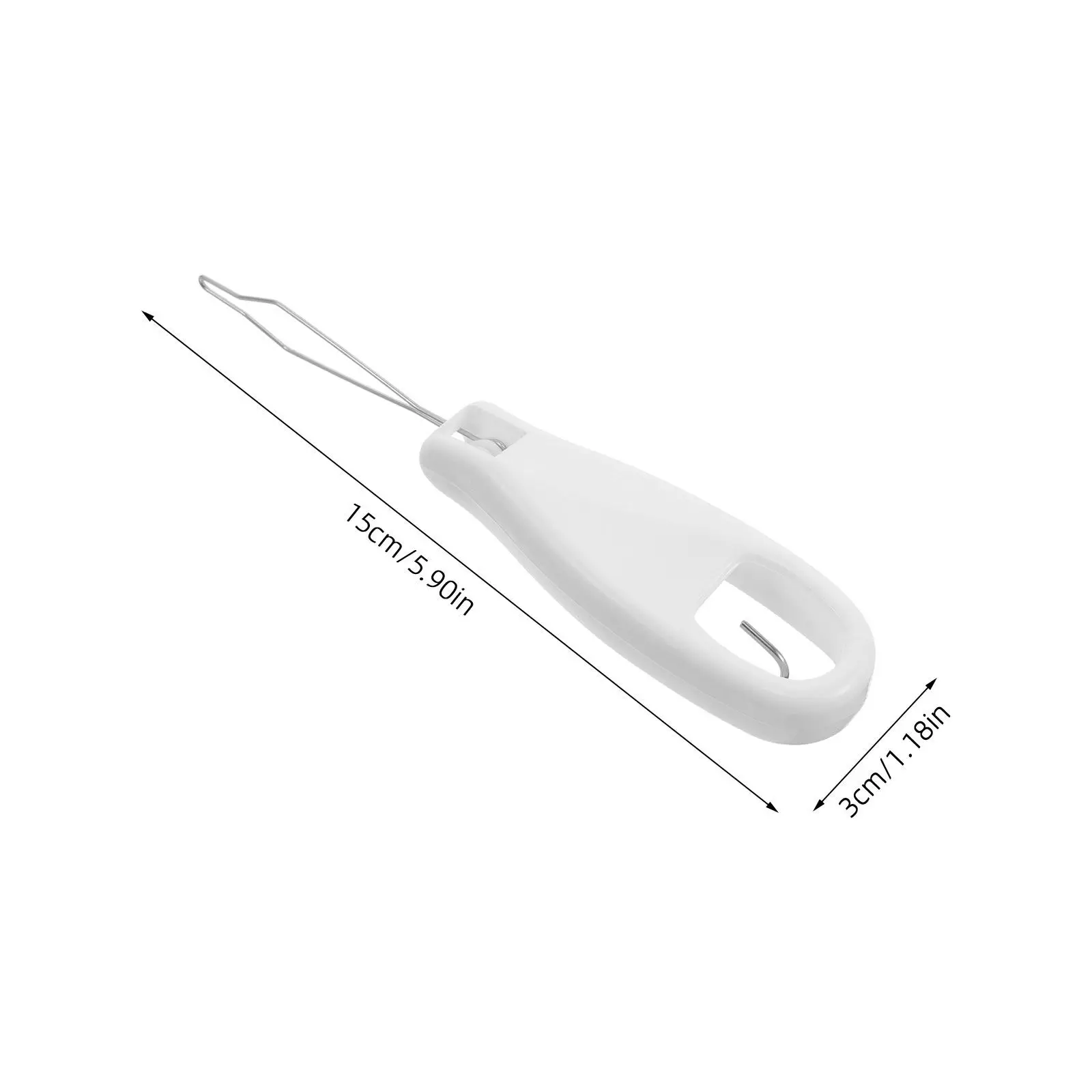 6 Inch Button Hook Zipper Pull Helper Foldable Portable Dressing Aid for Elderly Disabled Seniors Pregnant Women Zipper