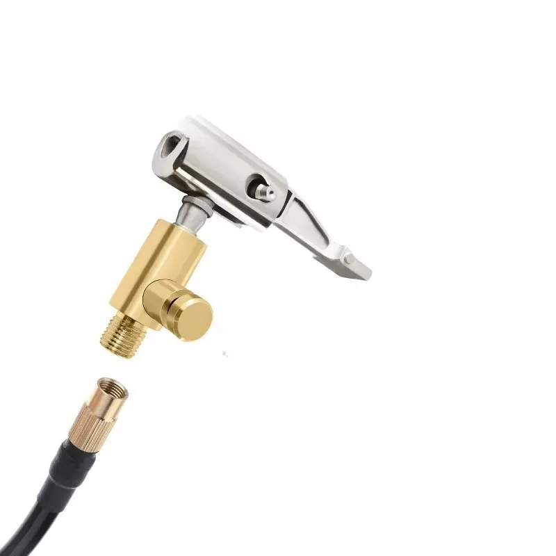 

Uiz 1pcs Tire Nozzle Clamp Inflation Pump Quick Connector Adapter Nozzle Clip-on Car Portable Pump Valve Connector Inflatable
