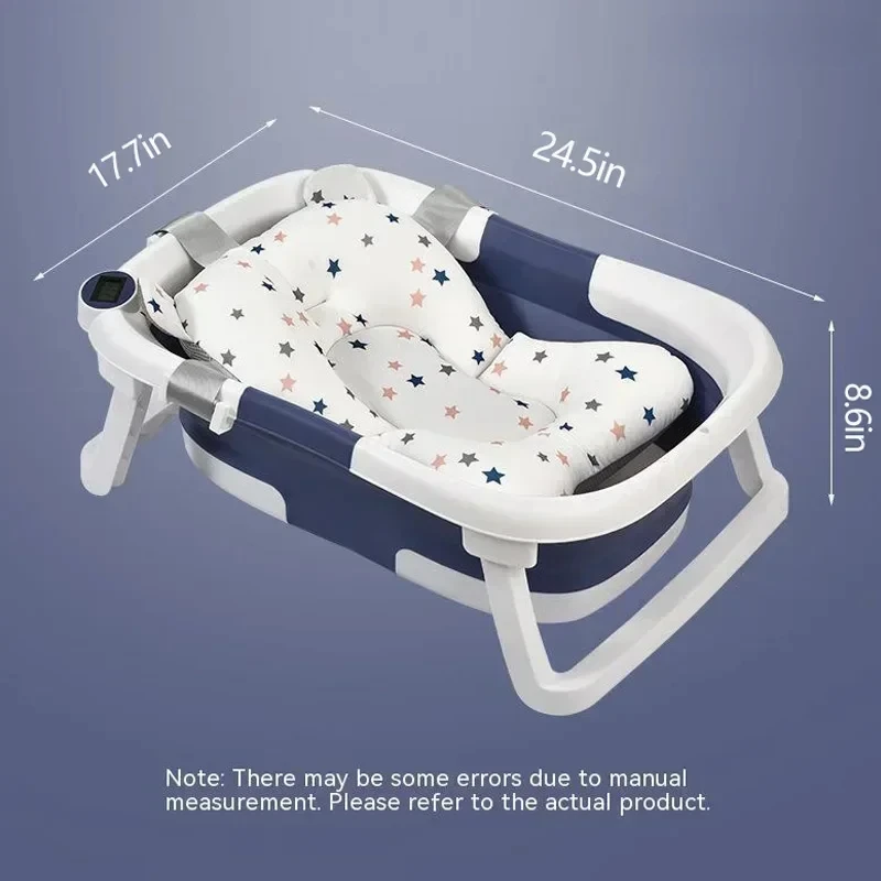 NEW Collapsible Baby Bathtub Real-time Temperature Bathtub Portable Travel Baby Bath Suitable for Babies 0-36 Months