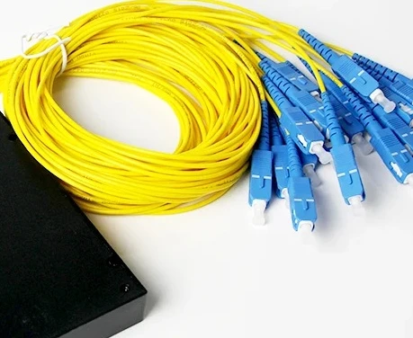 

1x16 SC UPC одномодовый оптоволоконный разветвитель ПЛК (материал ABS)