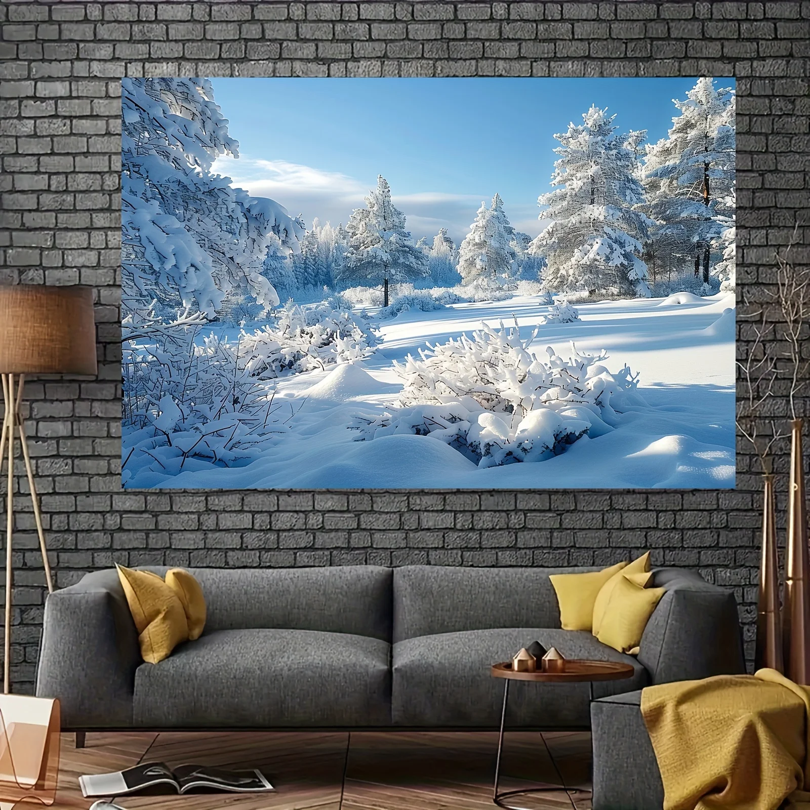 Winter Wonderland Photography Background - Snowy forest scenes, perfect for birthdays and multi-purpose occasions