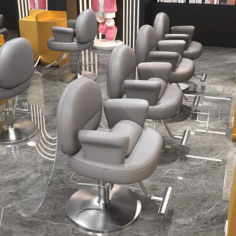 Barber shop simple lifting chair 3AM with haircut chair special for hair salon.