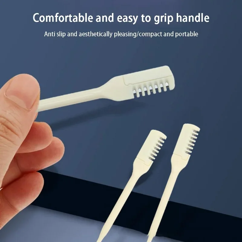 vvocci for Safe Scissors Ergonomic Design 10PCS Nose Hair Compact & Travel-Friendly Easy Grooming Ultra-Thin- Precision Trimmer