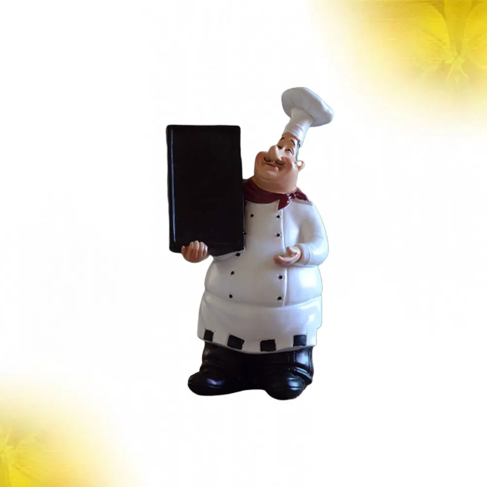 

Vintage Chef nament Resin Desktop Sculpture Portable Kitchen Tool Holder American Country Friendly Home Decor