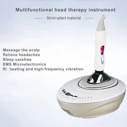 EMS Head Scalp Massage Health Physiotherapy Micro Current Comb Neck Dredging Meridian Hair Growth Anti Hair Loss Vibration